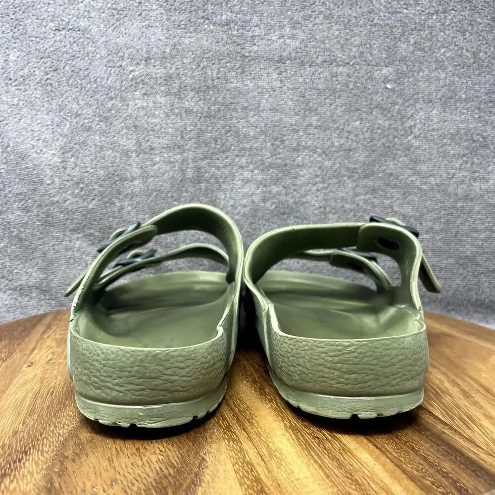 Birkenstock Olive Two-Buckle Slide Sandals — Men's